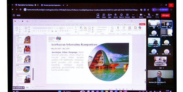 WUF13 şəhərsalma tədbirinə hazırlıqla bağlı onlayn görüş keçirilib